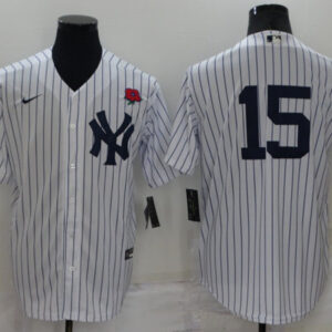 Men New York Yankees #15 Thurman Munson White Cool Base Stitched Baseball Jersey