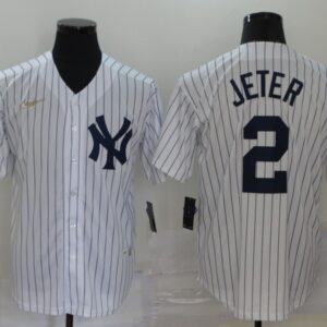 Men New York Yankees #2 Derek Jeter 2020 Cool Base Stitched Jersey