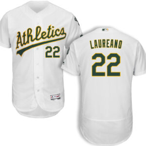 Men Oakland Athletics #22 Ramón Laureano White Flex Base MLB StitchedJersey