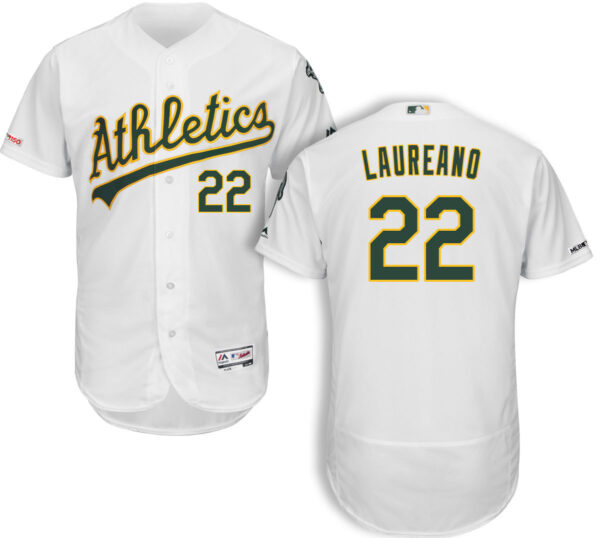 Men Oakland Athletics #22 Ramón Laureano White Flex Base MLB StitchedJersey