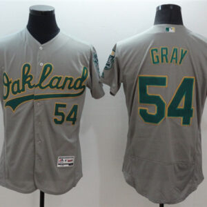 Men Oakland Athletics #54 Sonny Gray Grey Flex Base Stitched Jersey