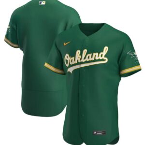 Men Oakland Athletics Blank Green Flex Base MLB StitchedJersey