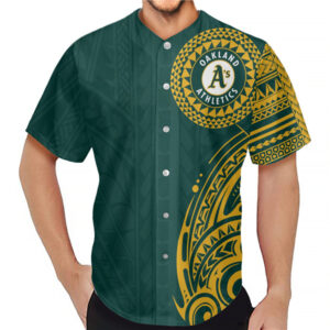 Men Oakland Athletics Green Baseball Jersey