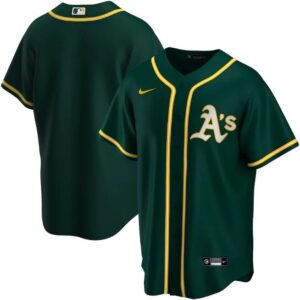 Men Oakland Athletics Green Blank Cool Base Stitched MLB Jersey