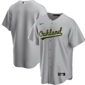 Men Oakland Athletics Grey Blank Cool Base Stitched MLB Jersey