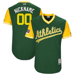 Men Oakland Athletics Majestic Green 2018 Players' Weekend Flex Base Pick-A-Player Roster Jersey