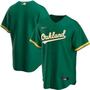 Men Oakland Athletics New Green Blank Cool Base Stitched MLB Jersey