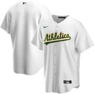 Men Oakland Athletics White Cool Base Stitched MLB Jersey