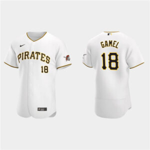 Men Pittsburgh Pirates #18 Ben Gamel White Flex Base Stitched Jersey