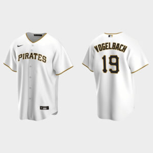 Men Pittsburgh Pirates #19 Daniel Vogelbach White Cool Base Stitched Jersey