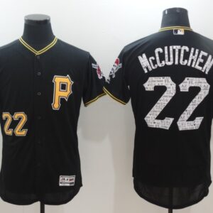 Men Pittsburgh Pirates #22 Andrew McCutchen Majestic Black 2017 Spring Training Flex Base Player Stitched MLB Jersey