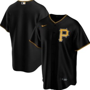 Men Pittsburgh Pirates Black Cool Base Stitched MLB Jersey