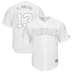 Men San Diego Padres #13 Manny Machado Majestic White 2019 Players' Weekend Pick-A-Player Stitched MLB Jersey