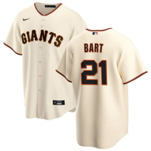 Men San Francisco Giants #21 Joey Bart Cream Cool Base Stitched Jersey