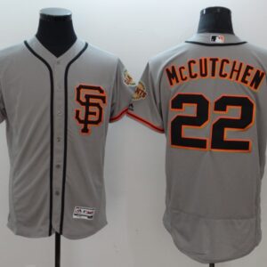 Men San Francisco Giants #22 Andrew McCutchen Gray Flexbase Stitched MLB Jersey