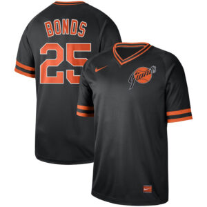 Men San Francisco Giants #25 Barry Bonds Navy Cooperstown Collection Legend Stitched MLB Jersey