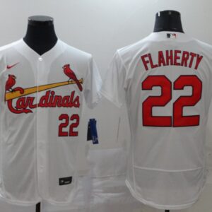 Men St. Louis Cardinals #22 Jack Flaherty White Flex Base Stitched MLB Jersey