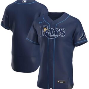 Men Tampa Bay Rays Blank Navy Flex Base Stitched MLB Jersey