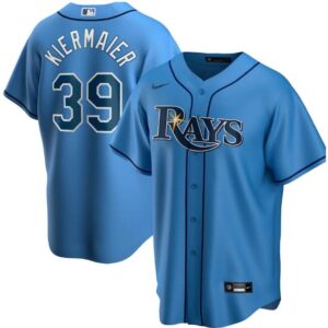 Men Tampa Bay Rays Blue #39 Kevin Kiermaier Cool Base Stitched MLB Jersey