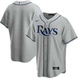 Men Tampa Bay Rays Grey Cool Base Stitched MLB Jersey