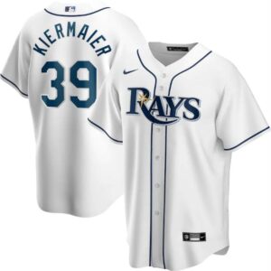 Men Tampa Bay Rays White #39 Kevin Kiermaier Cool Base Stitched MLB Jersey