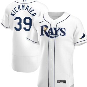 Men Tampa Bay Rays White #39 Kevin Kiermaier Flex Base Stitched MLB Jersey