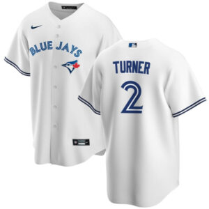 Men Toronto Blue Jays #2 Justin Turner White Cool Base Stitched Jersey