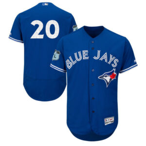 Men Toronto Blue Jays #20 Josh Donaldson Majestic Royal 2017 Spring Training Flex Base Player Stitched MLB Jersey