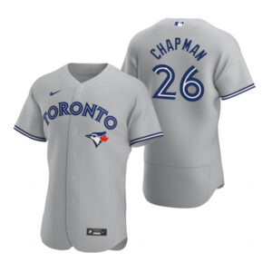 Men Toronto Blue Jays #26 Matt Chapman Grey Flex Base Stitched Baseball Jersey