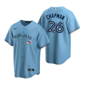 Men Toronto Blue Jays #26 Matt Chapman Light Blue Cool Base Stitched Jersey