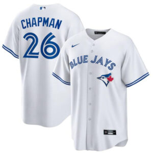 Men Toronto Blue Jays #26 Matt Chapman White Cool Base Stitched Jersey