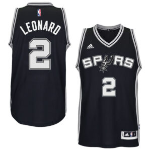 Men's Kawhi Leonard San Antonio Spurs Black Home Swingman Jersey