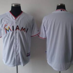 Miami Marlins #00 None Player White 2012 Home Stitched MLB Jersey