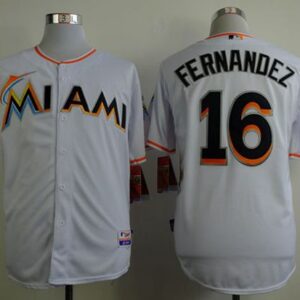 Miami Marlins #16 Jose Fernandez White Cool Base Stitched MLB Jersey