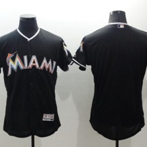 Miami Marlins Blank Black Flexbase Collection Stitched MLB Jersey