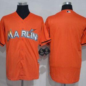 Miami Marlins Blank Orange Cool Base Stitched MLB Jersey