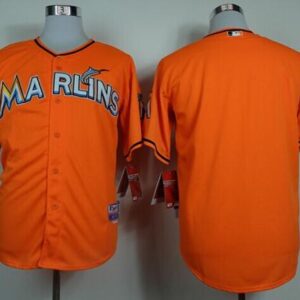 Miami Marlins Blank Orange Cool Base Stitched MLB Jersey