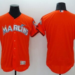 Miami Marlins Blank Orange Flexbase Collection Stitched MLB Jersey