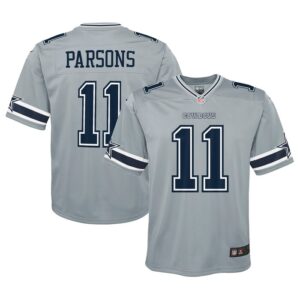 Micah Parsons Dallas Cowboys Youth Inverted Game Jersey - Gray