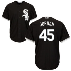 Michael Jordan #45 Chicago White Sox Cool Base Black Alternate Jersey