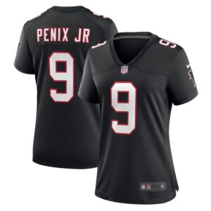 Michael Penix Jr. Atlanta Falcons Women Throwback Game Jersey - Black