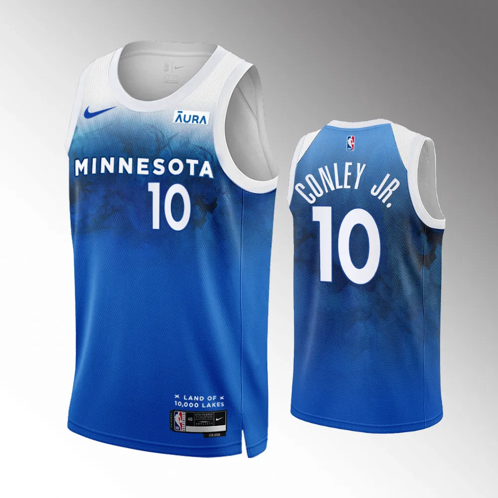 Mike Conley Jr. #10 Swingman Minnesota Timberwolves 2023-24 City Edition Jersey - Blue