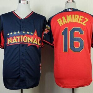 Milwaukee Brewers #16 Aramis Ramirez Navy/Red National League 2014 All Star BP Stitched MLB Jersey