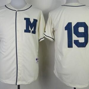 Milwaukee Brewers #19 Robin Yount Cream 1913 Turn Back The Clock Stitched MLB Jersey