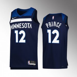 Minnesota Timberwolves Taurean Prince 2022-23 Icon Edition Navy #12 Jersey Swingman