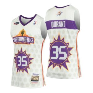 Mitchell & Ness Men Oklahoma City Thunder #35 Kevin Durant 2009 NBA Rising Stars Challenge White Swingman Jersey