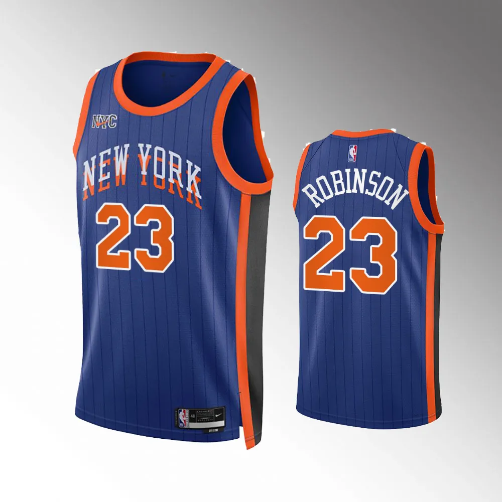 Mitchell Robinson #23 Swingman New York Knicks 2023-24 City Edition Jersey - Blue