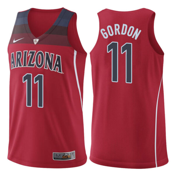 NCAA Arizona Wildcats #11 Aaron Gordon Red College Performance Basketball Jersey