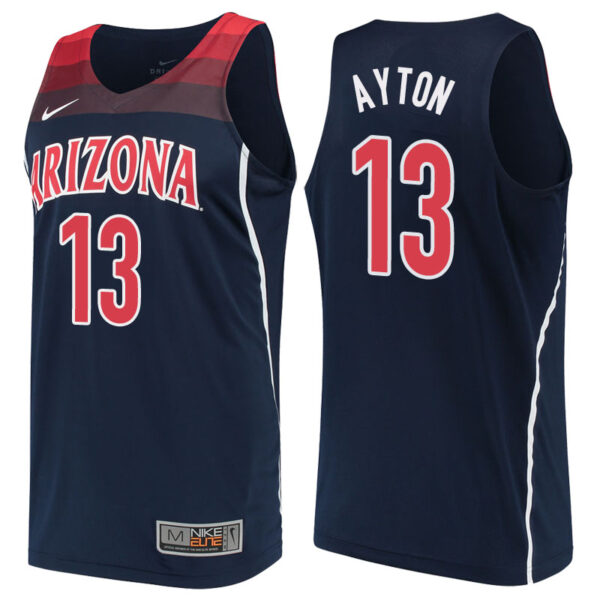 NCAA Arizona Wildcats #13 Deandre Ayton Navy College Performance Basketball Jersey