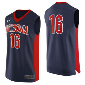 NCAA Arizona Wildcats #16 Navy College Basketball Jersey